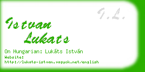 istvan lukats business card